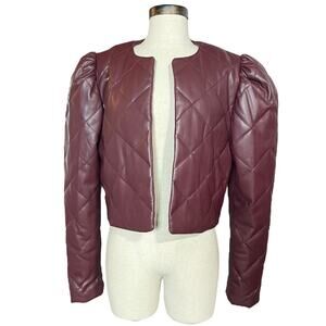 SEA NEW YORK NWT VERY RARE quilted faux leather jacket | M